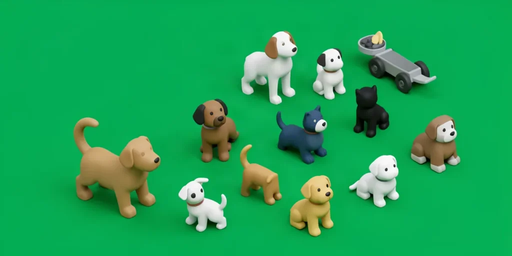 Hero illustration for the article “How to Choose the Right Toys for Dogs: Recommendations”