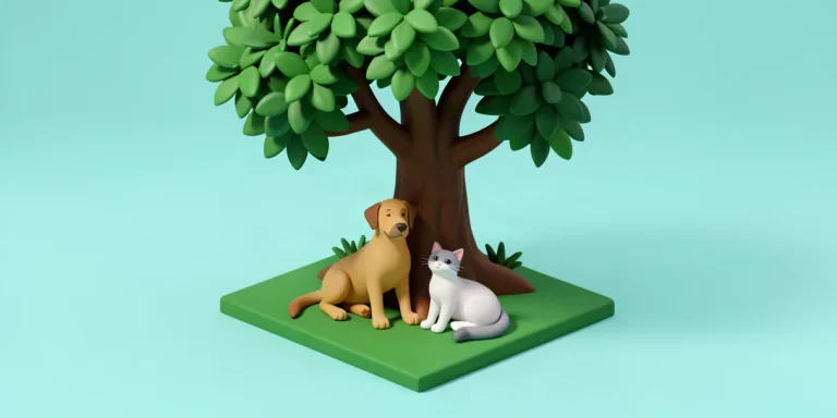 Hero illustration for the article “New Research: How Temperature Affects the Health of Pets During Hot Months”