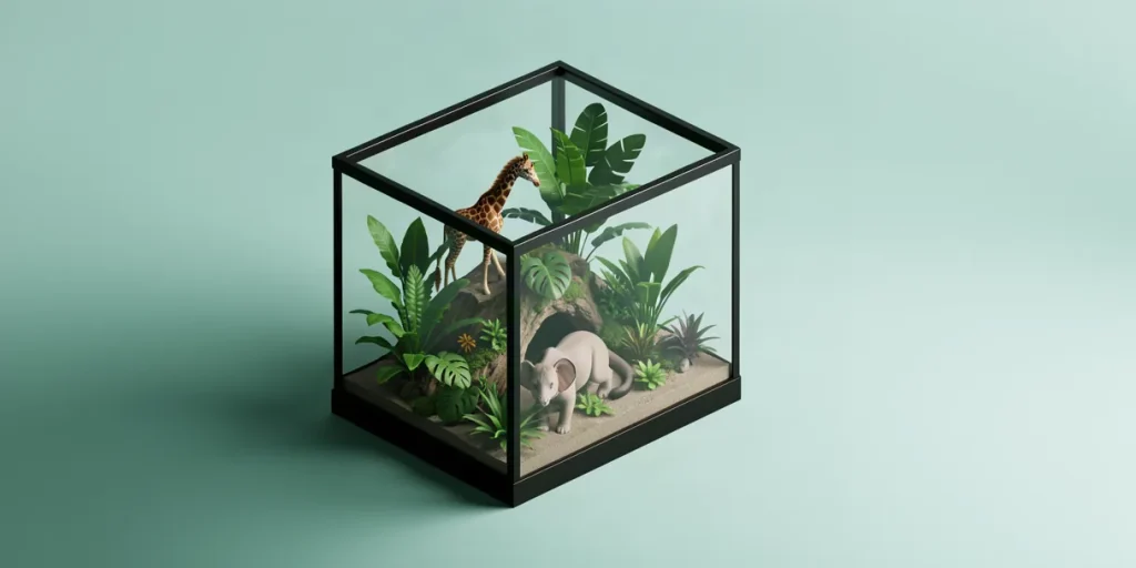 Hero illustration for the article “Caring for Exotic Pets: Key Aspects and Recommendations”