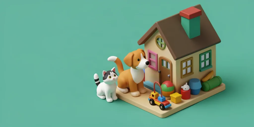 Hero illustration for the article “Cats vs. Dogs: Who Requires More Care? 2026 Statistics”