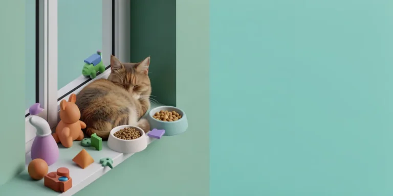 Hero illustration for the article “How to Organize the Right Daily Routine for Your Cat: Tips and Recommendations”