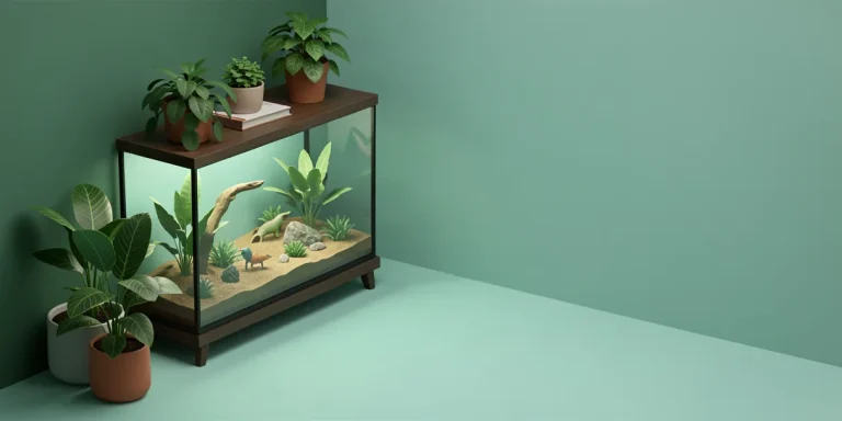 Hero illustration for the article “How to Create a Safe Space for Exotic Animals in Your Home”