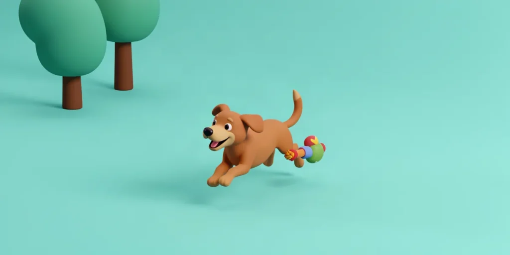Illustration for the article “The Impact of Regular Walks on Dog Health”
