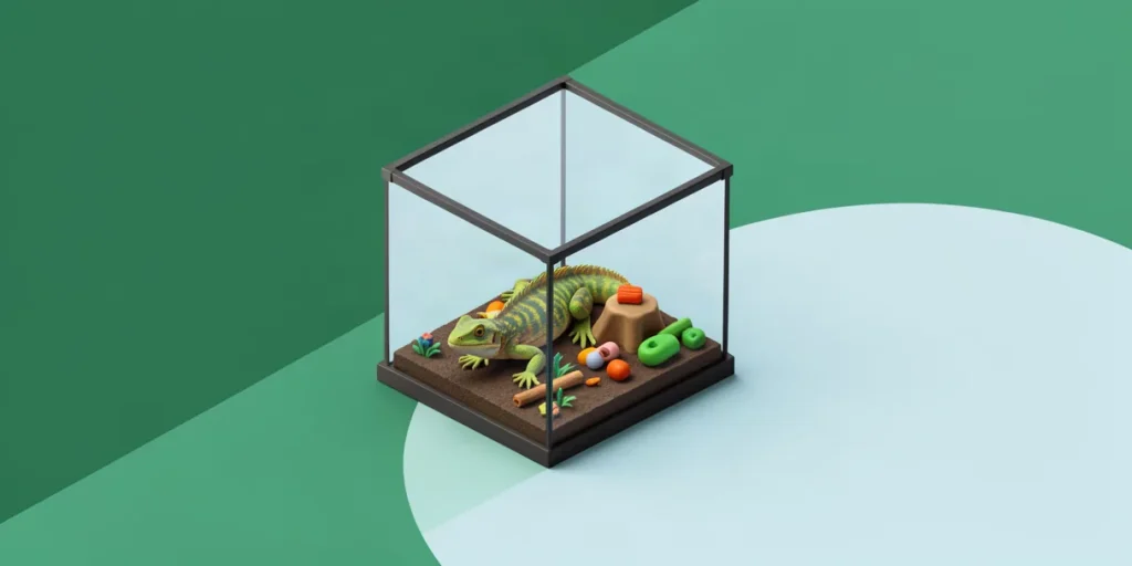 Illustration for the article “Features of Keeping Exotic Animals: Care and Nutrition”