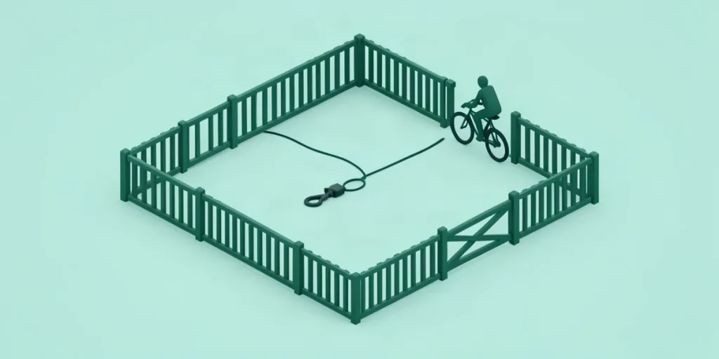 Illustration for the article “Leash or Off-Leash: Which Is Safer?”