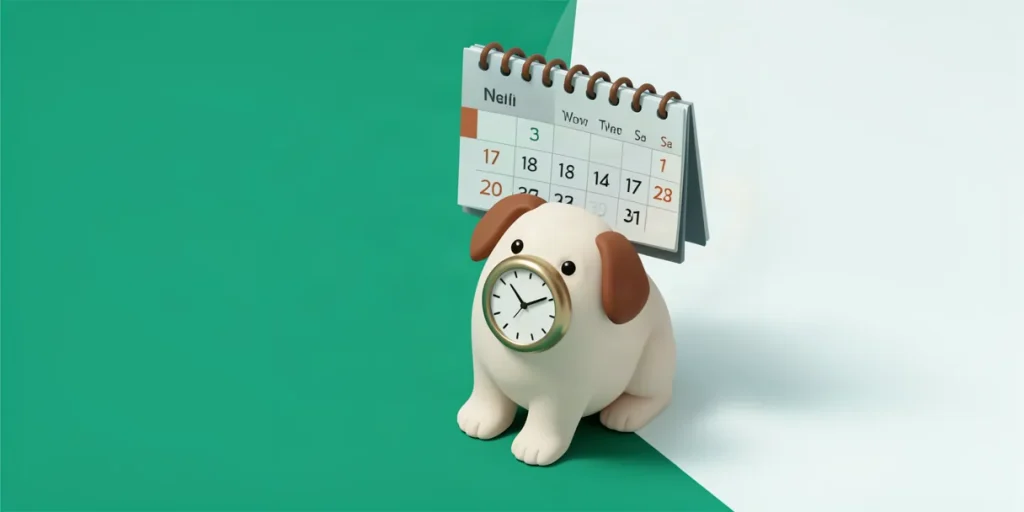 Illustration for the article “How Dogs Perceive Time: Memory and Duration”