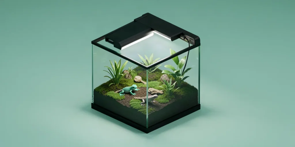 Illustration for the article “Keeping Exotic Amphibians: Requirements and Tips”