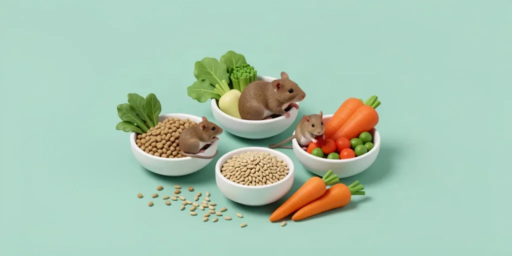 Illustration for the article “Feeding Essentials for Pet Rodents: Health and Activity”