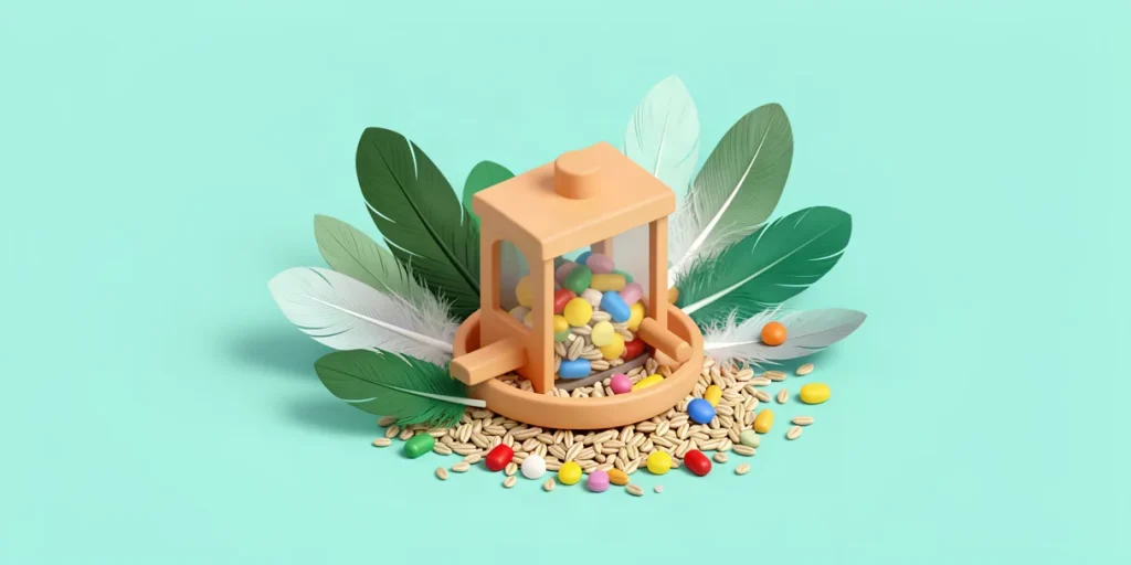 Illustration for the article “Vitamins and Minerals in Domestic Birds’ Diet for Nutrition”