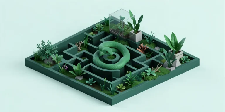 Иллюстрация к статье «Уникальные поведенческие черты змей и их интеллект»