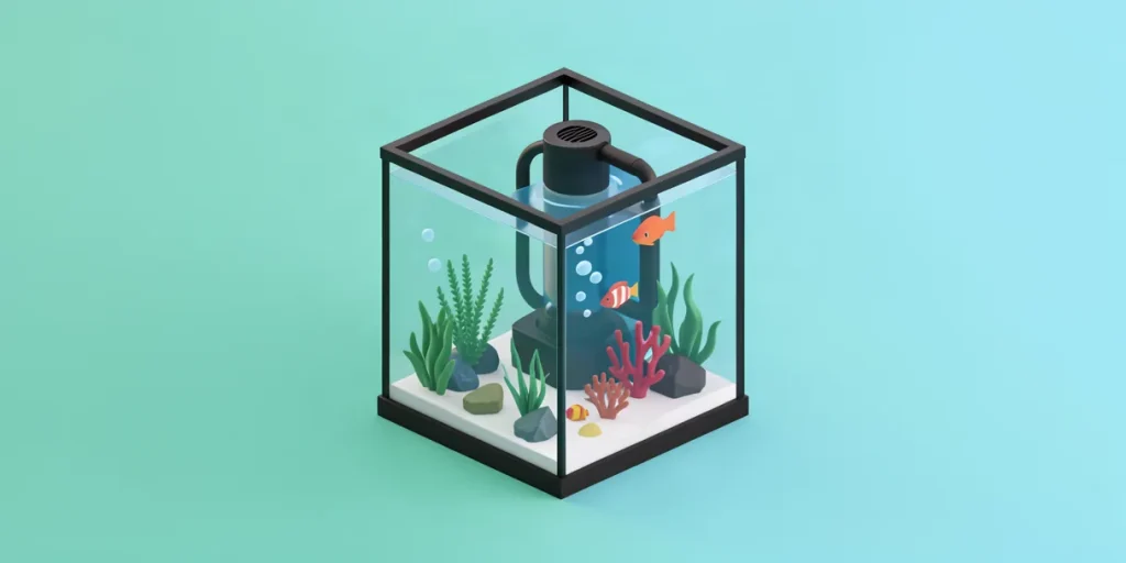 Illustration for the article “Key Parameters for Choosing Aquarium Water Filters”
